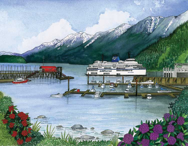 Docking at Horseshoe Bay