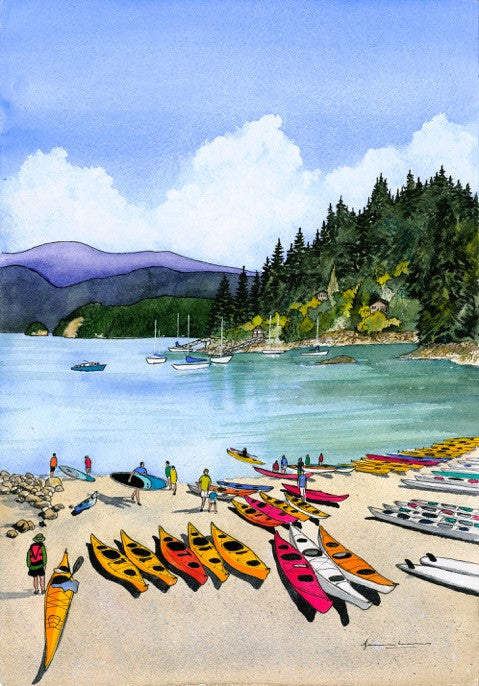 Kayaking at Deep Cove