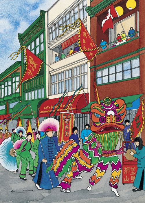 Lion Dance, Chinatown