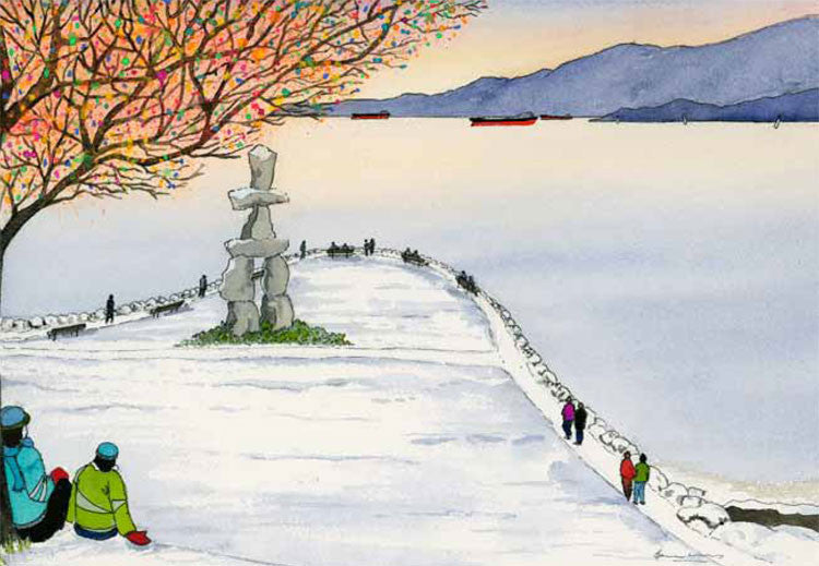 Winter at the Inukshuk