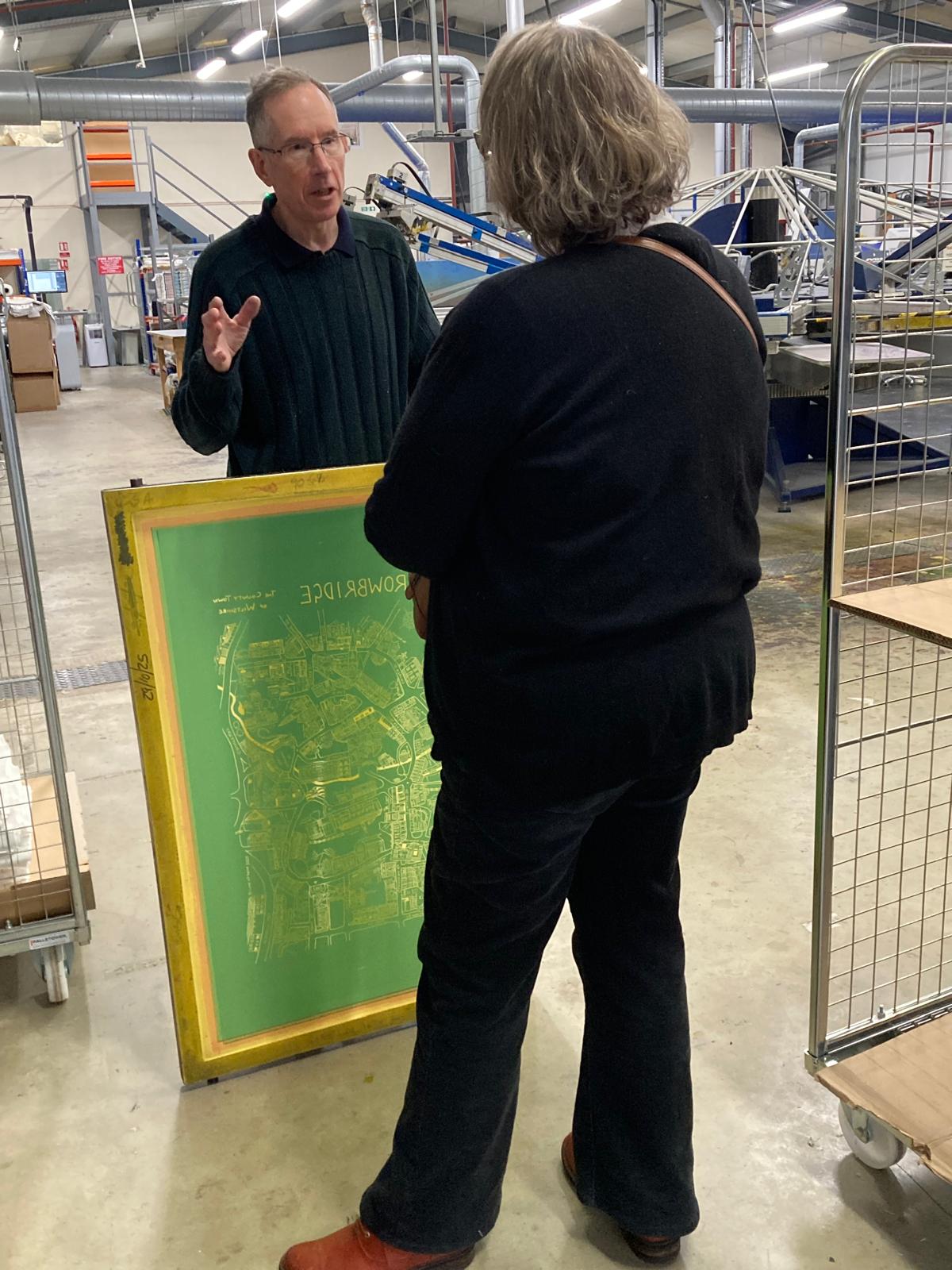 A visit to Countryside Art  - where my fabulous Tea Towels are born!