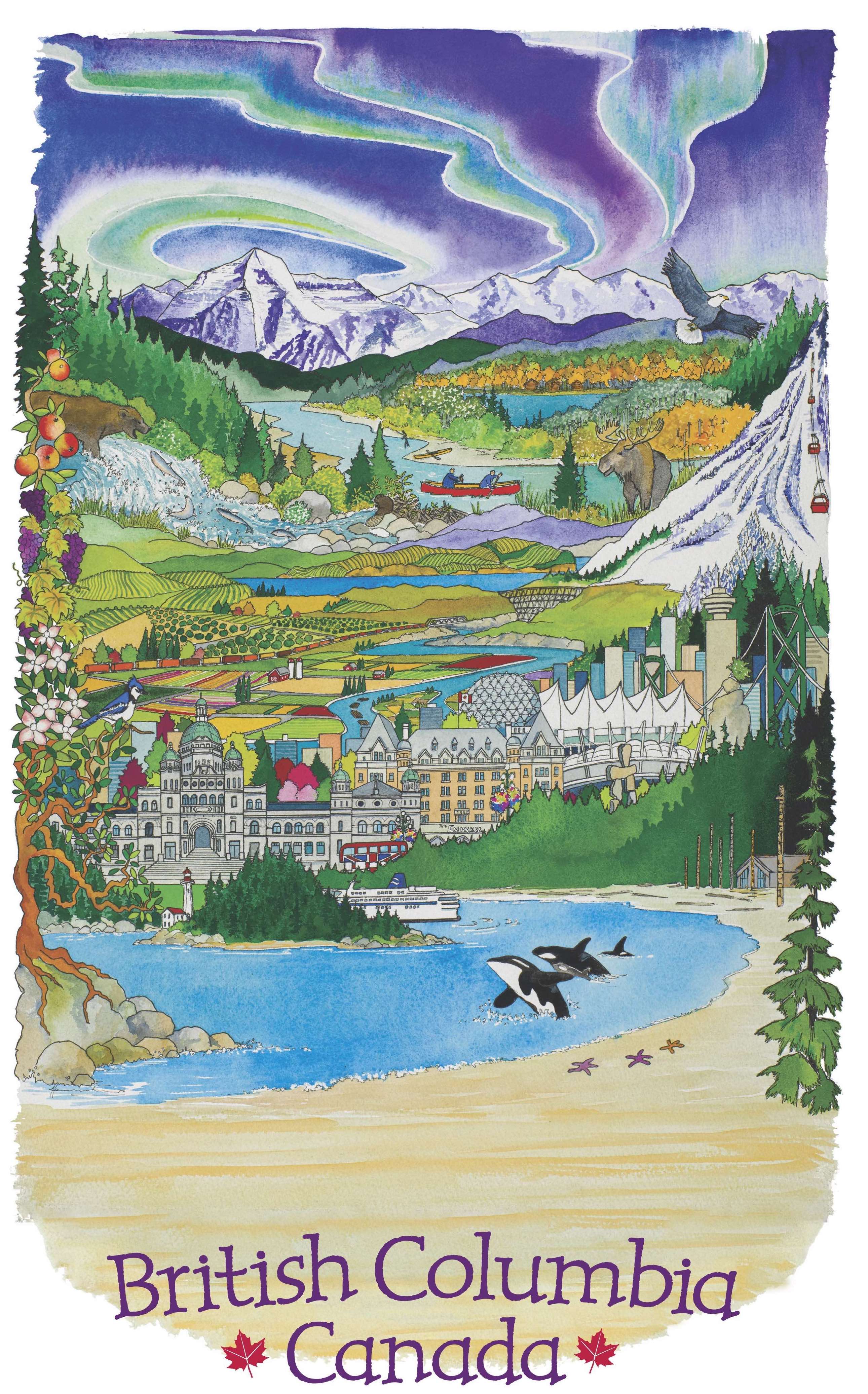 British Columbia - with words