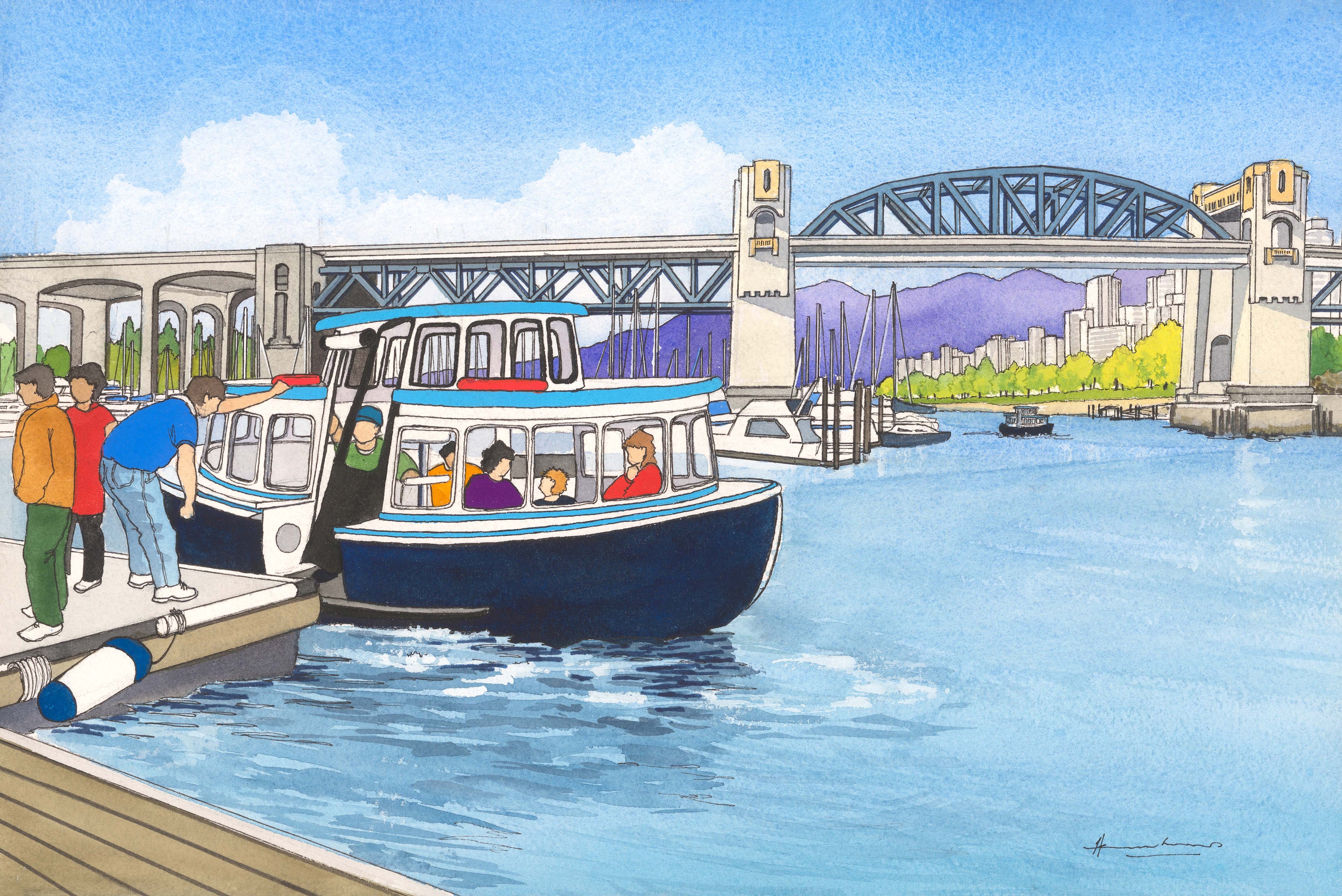 Taking the False Creek Ferry