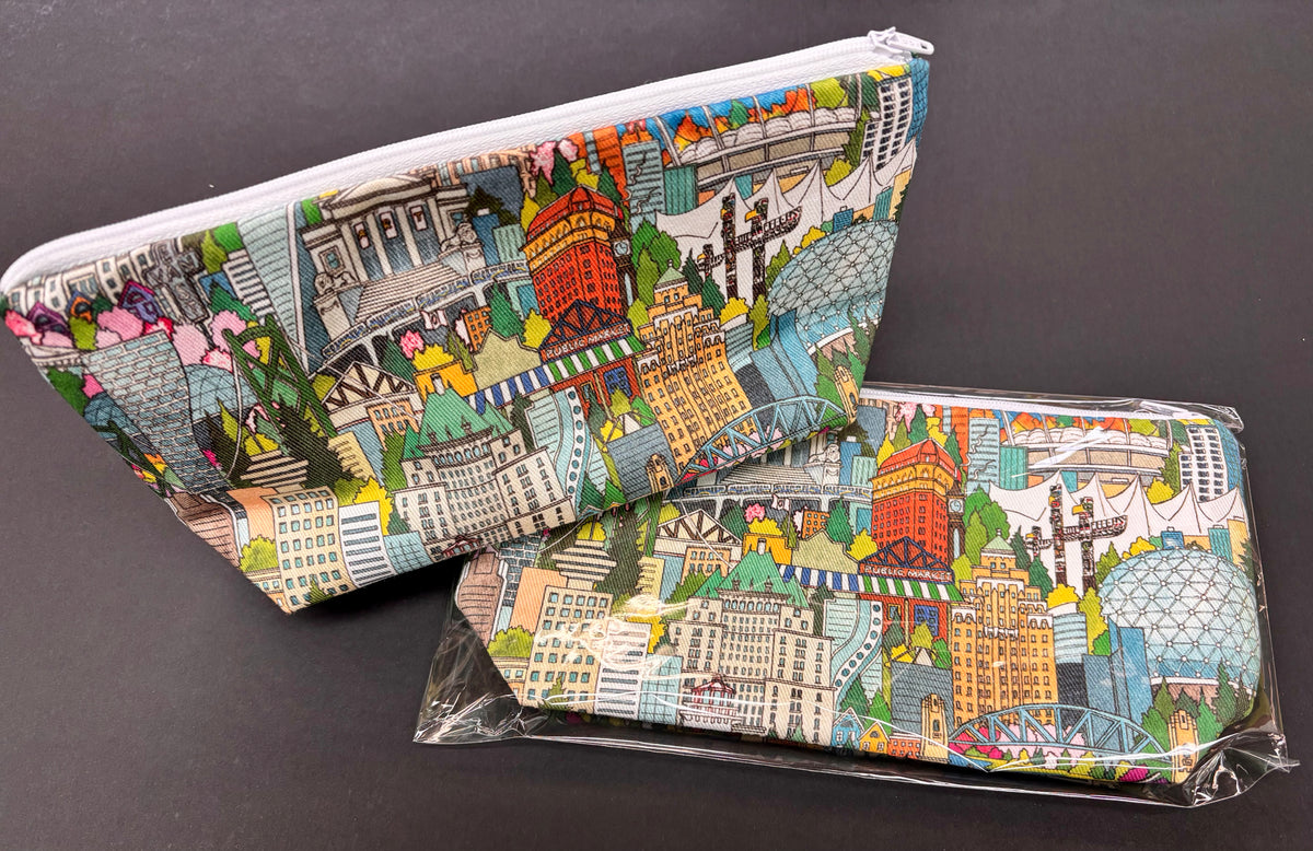 Skyline Gusseted Cosmetic Bag