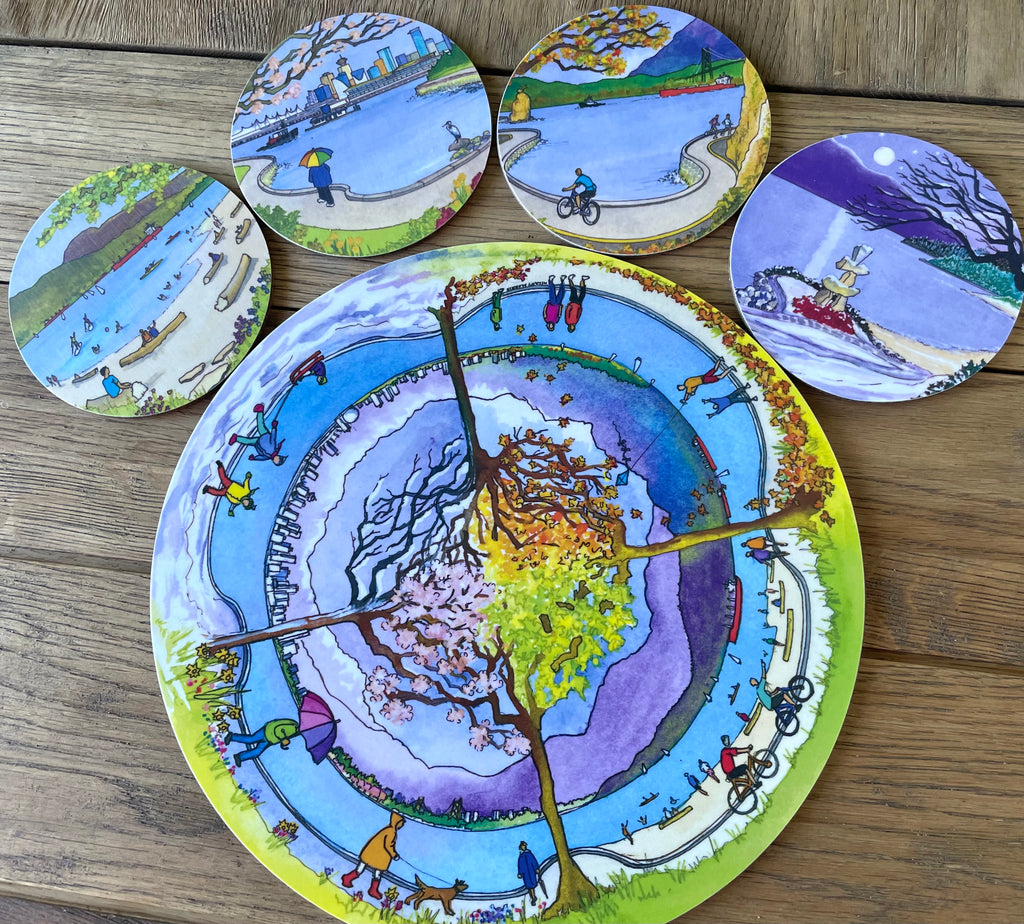 Table Mats - The Four Seasons ( in one!) of Vancouver