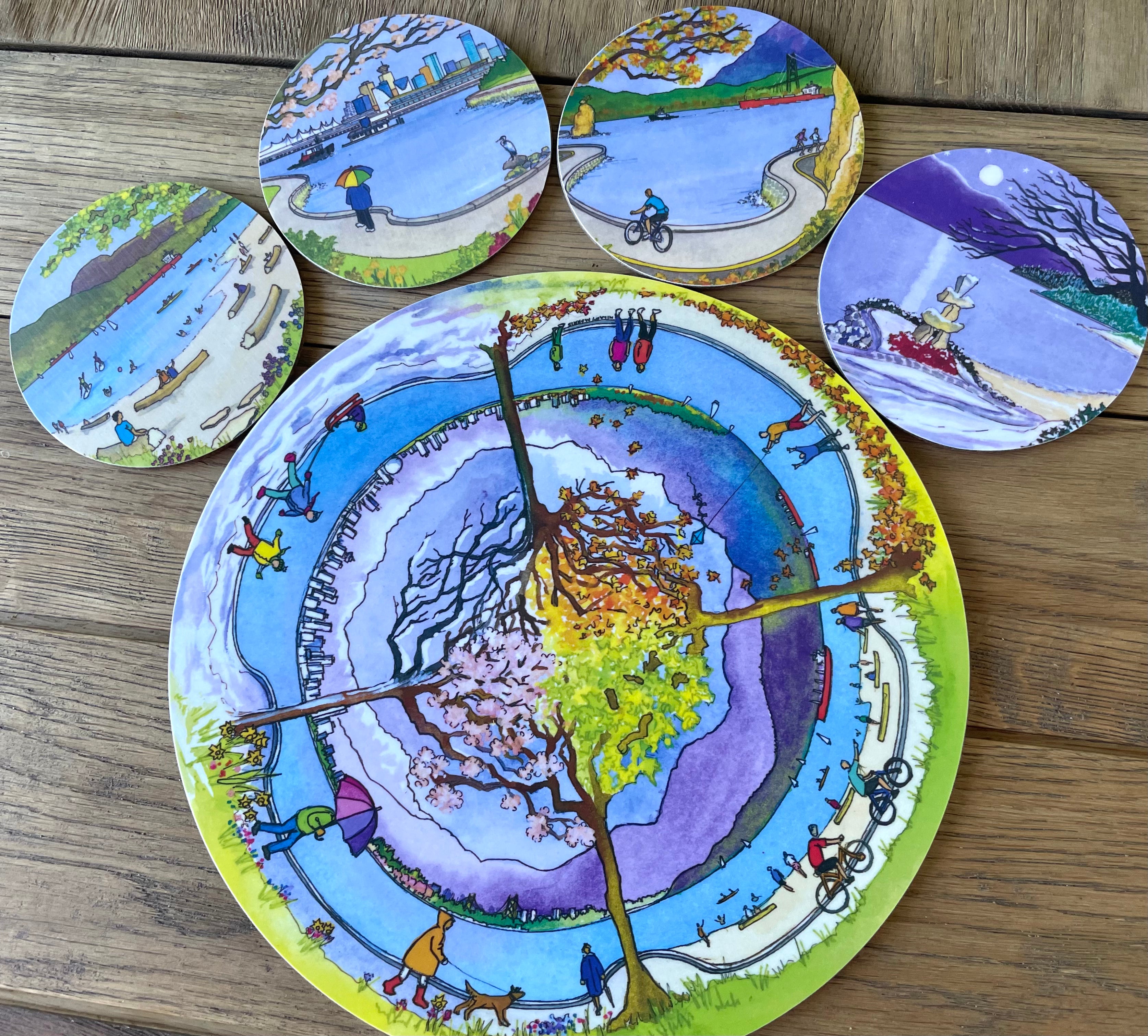 Table Mats - The Four Seasons ( in one!) of Vancouver