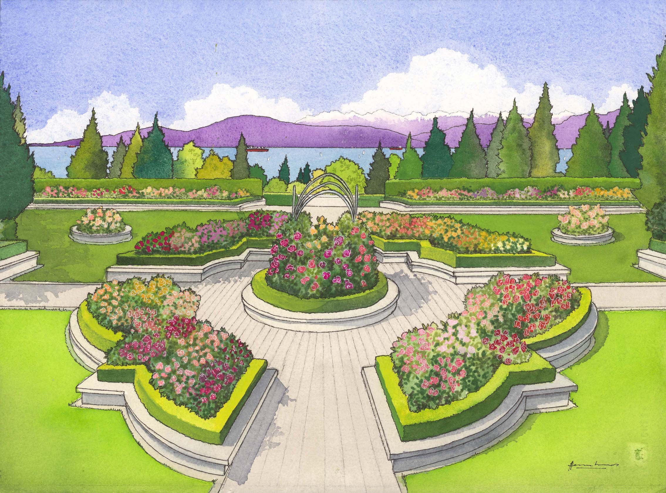 The Rose garden, UBC