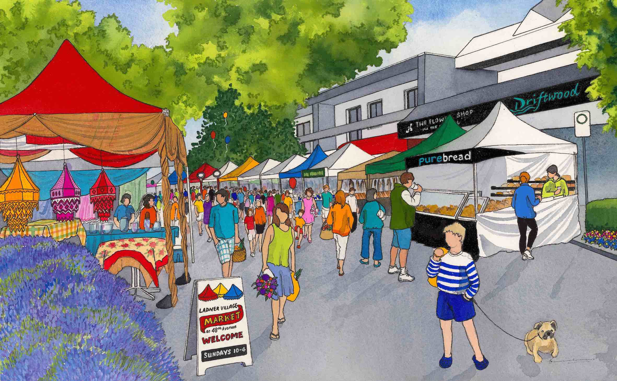 A Sunny Sunday at Ladner Market