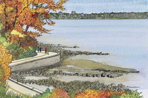 Autumn Seawall