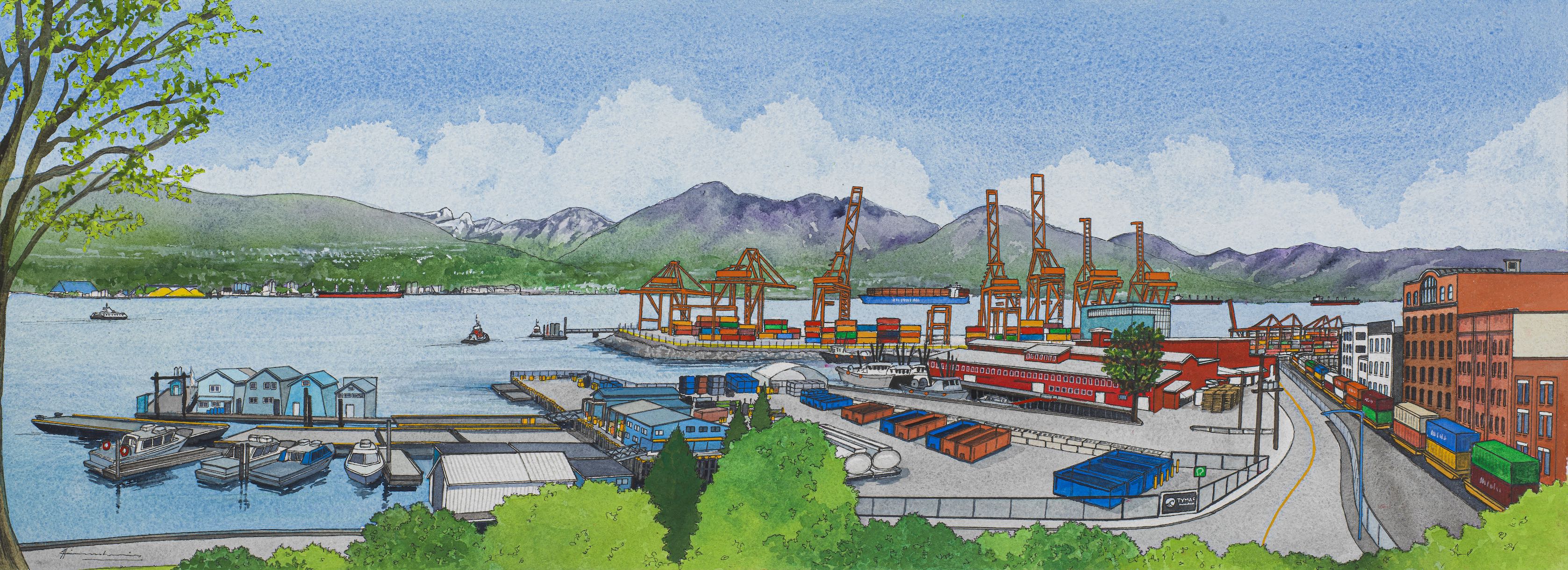 Burrard Inlet from Main Street