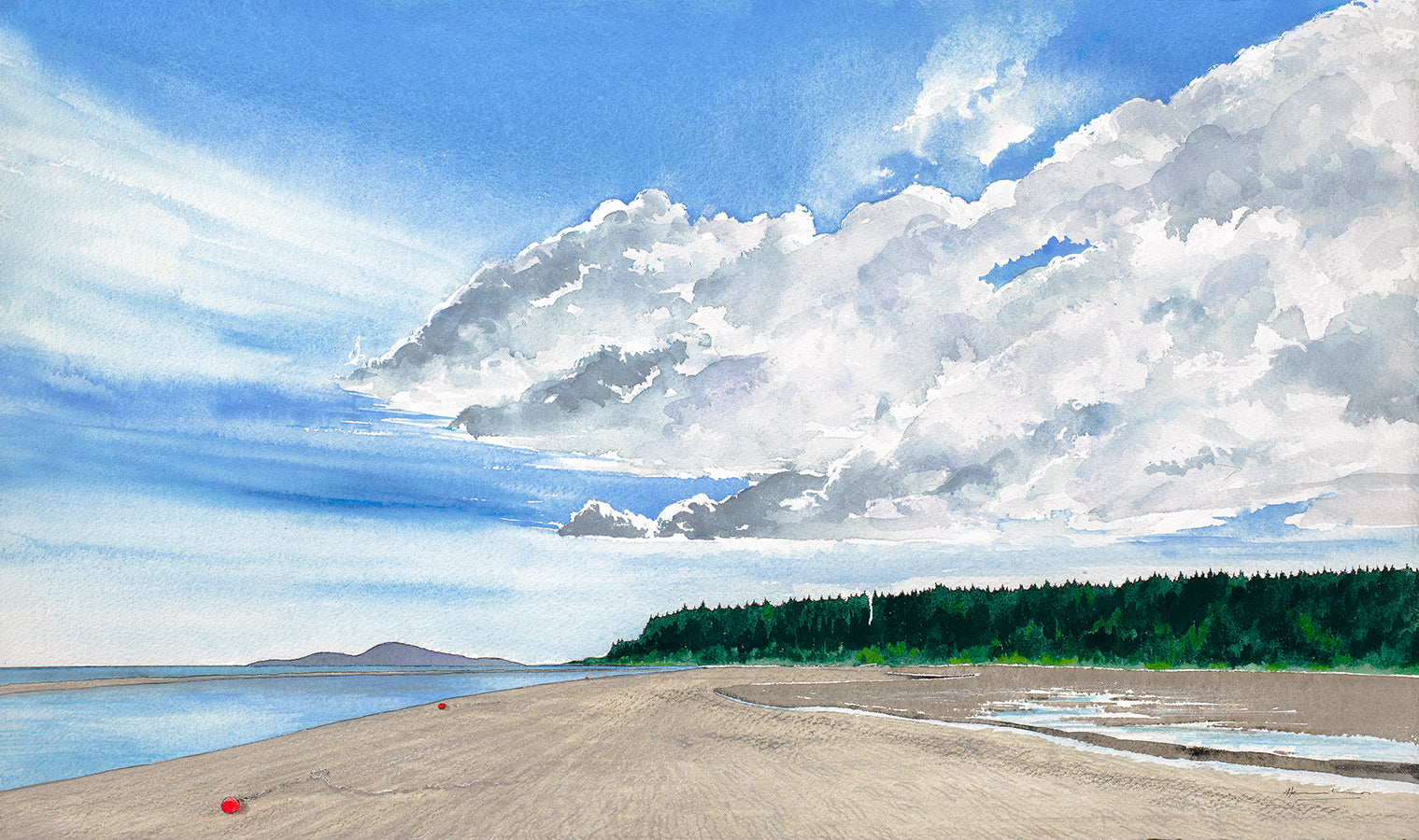Clouds over Centennial Beach, Tsawwassen