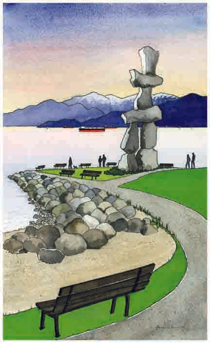 The Inukshuk at Dusk
