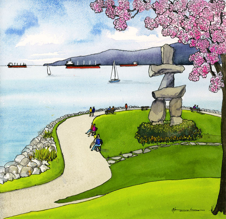 Spring, the Inukshuk (Four Seasons of Vancouver)
