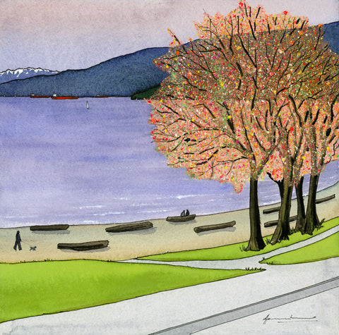 Winter, Beach Avenue (Four Seasons of Vancouver)