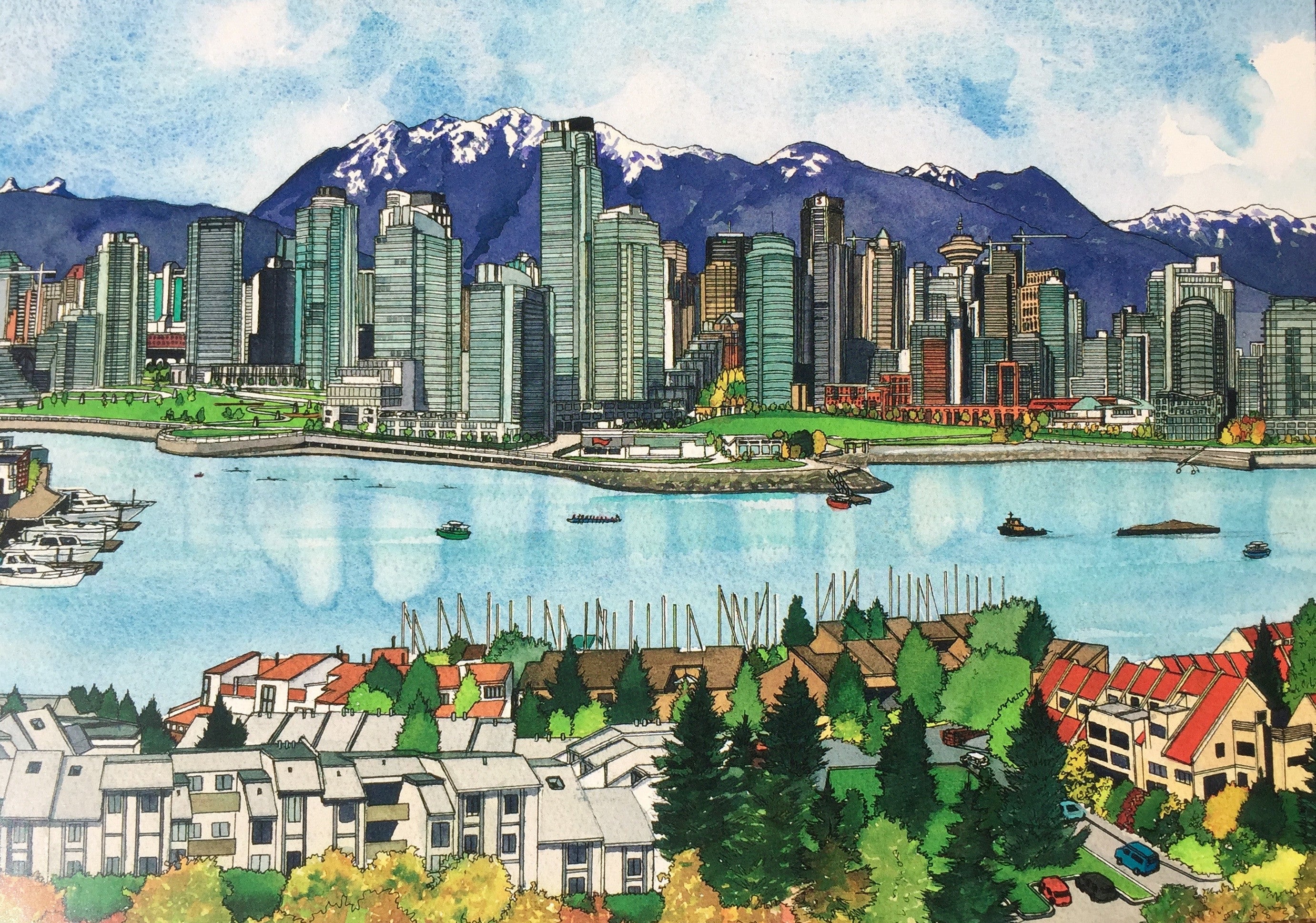 A Fall Day Over False Creek