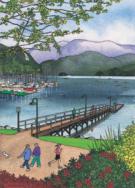 Looking out from Deep Cove