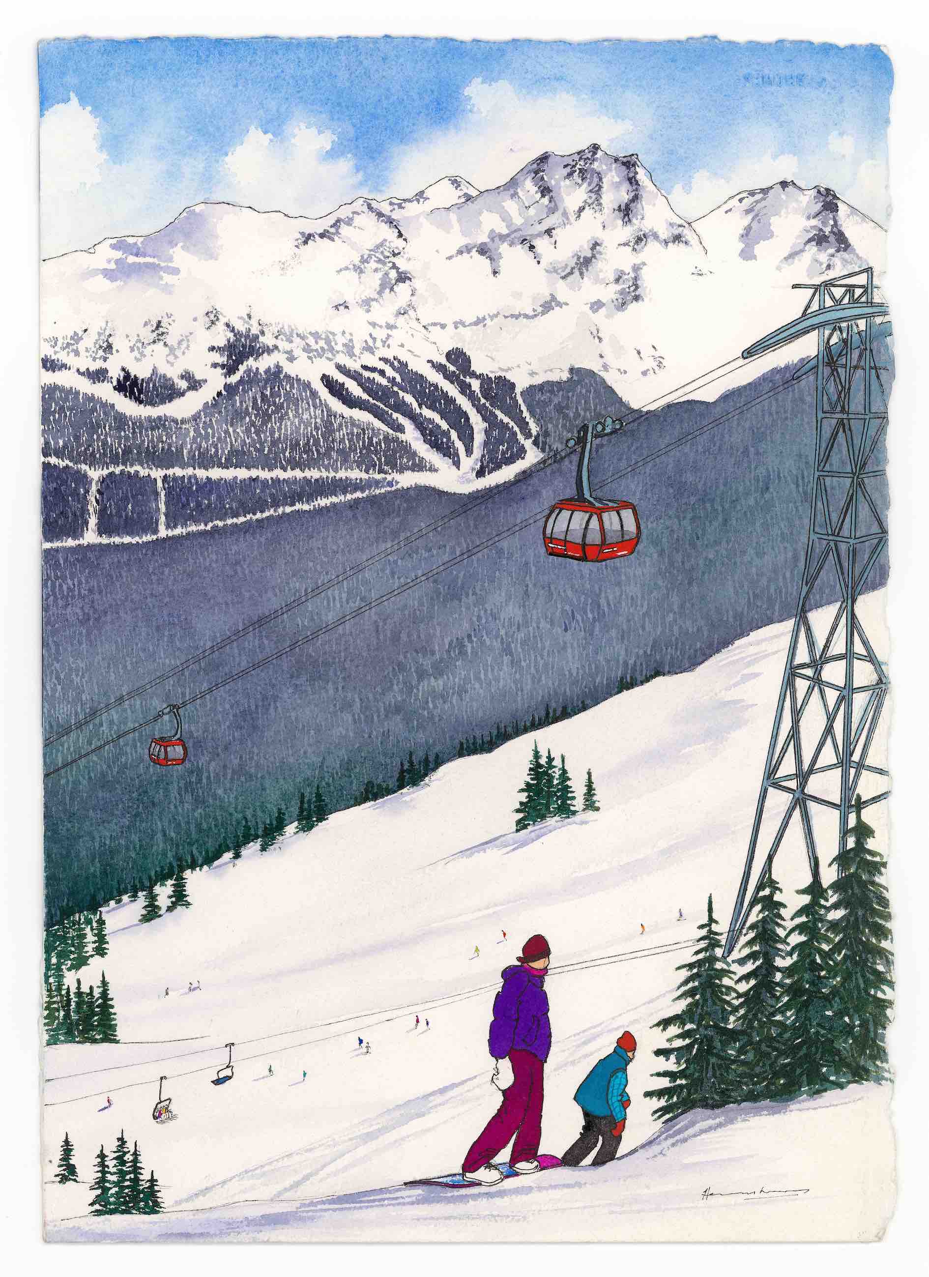Snowboarding at Whistler