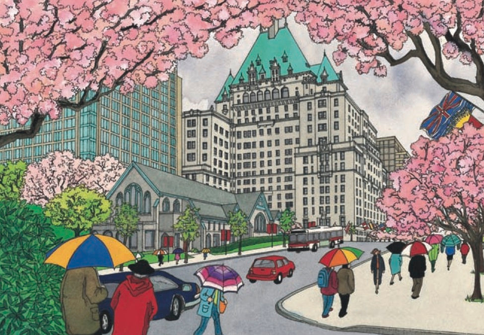 Spring Blossoms on Burrard Street