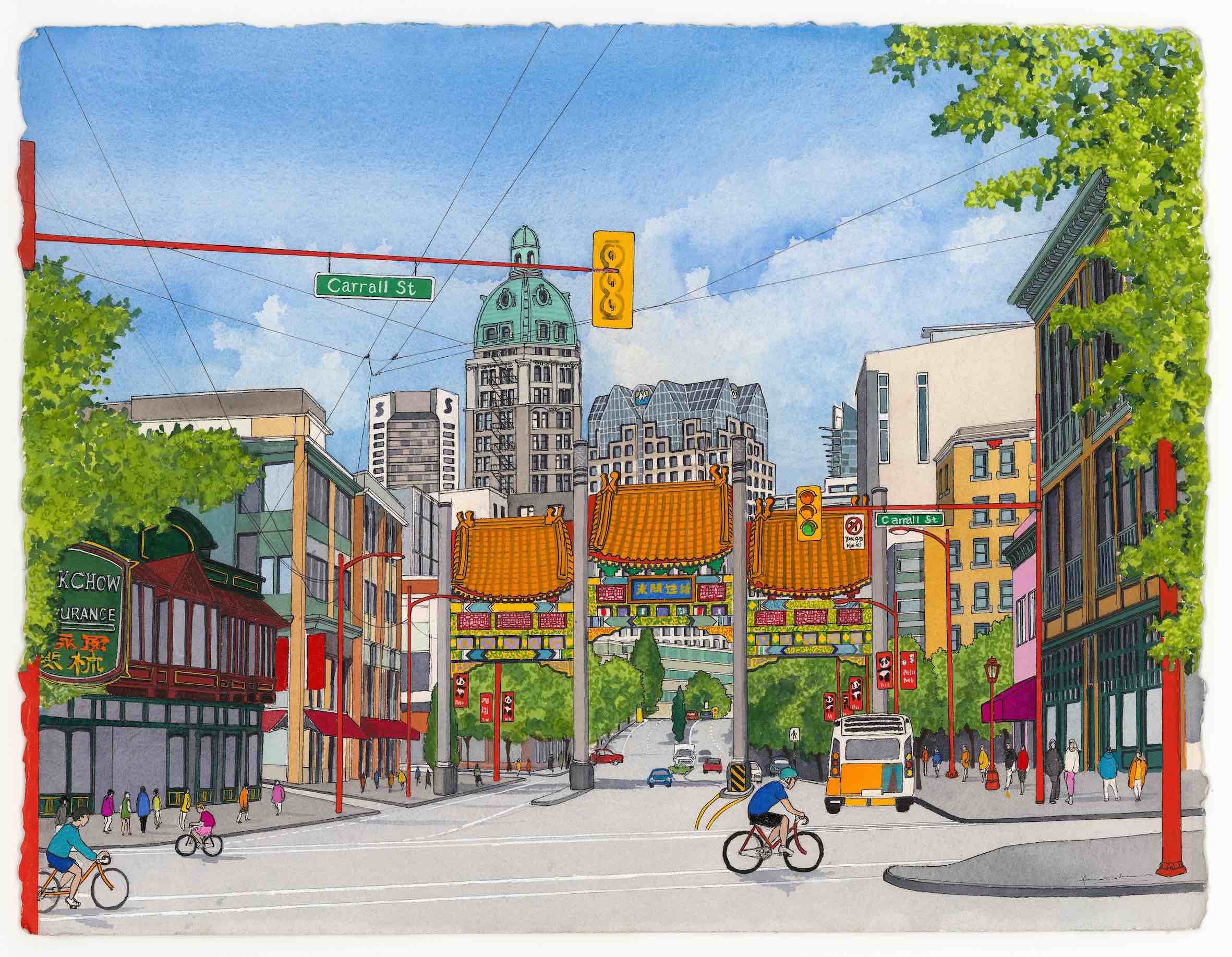 The Millennium Gate, Pender, Street, Chinatown