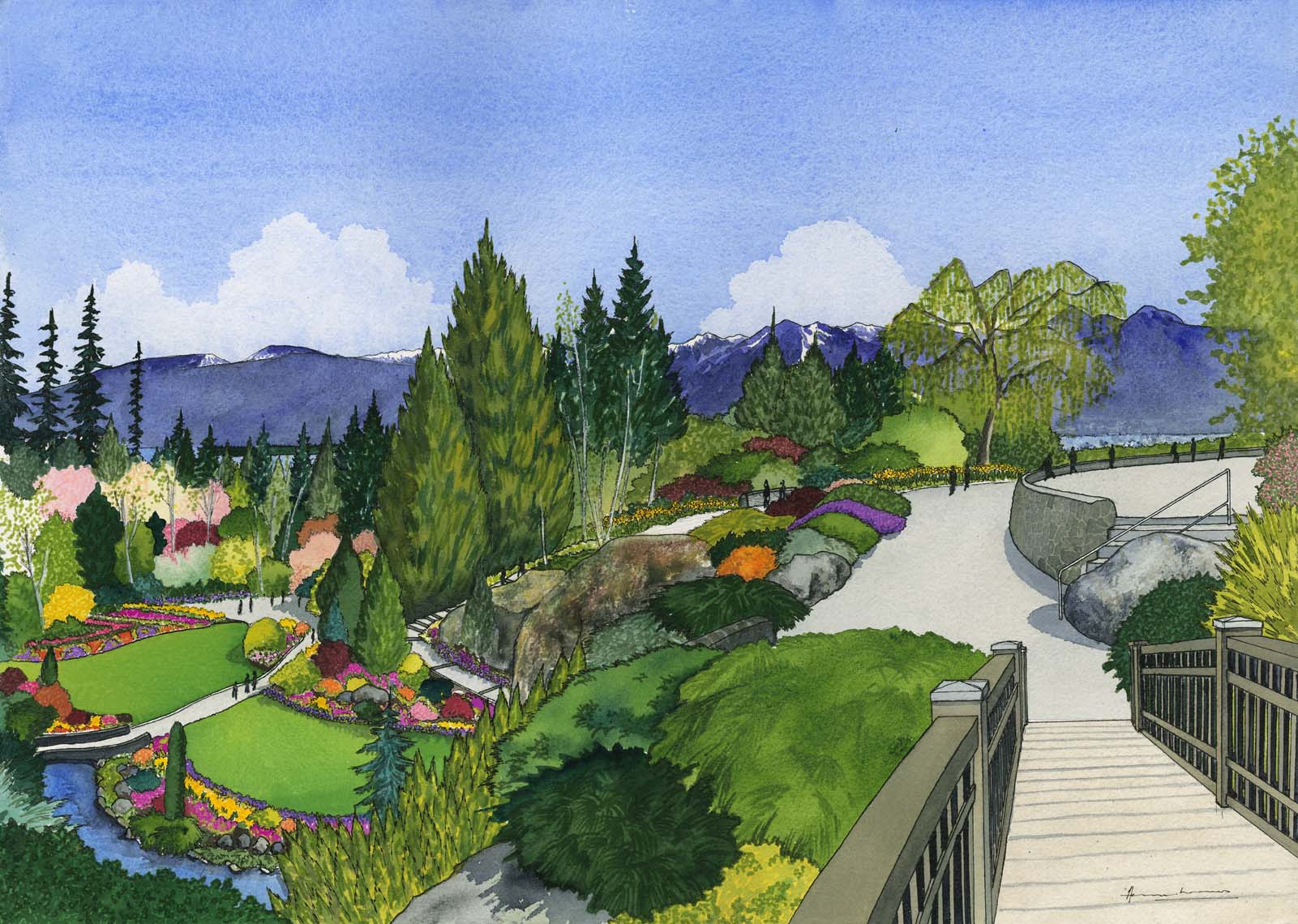 The Quarry Garden, Queen Elizabeth Park.