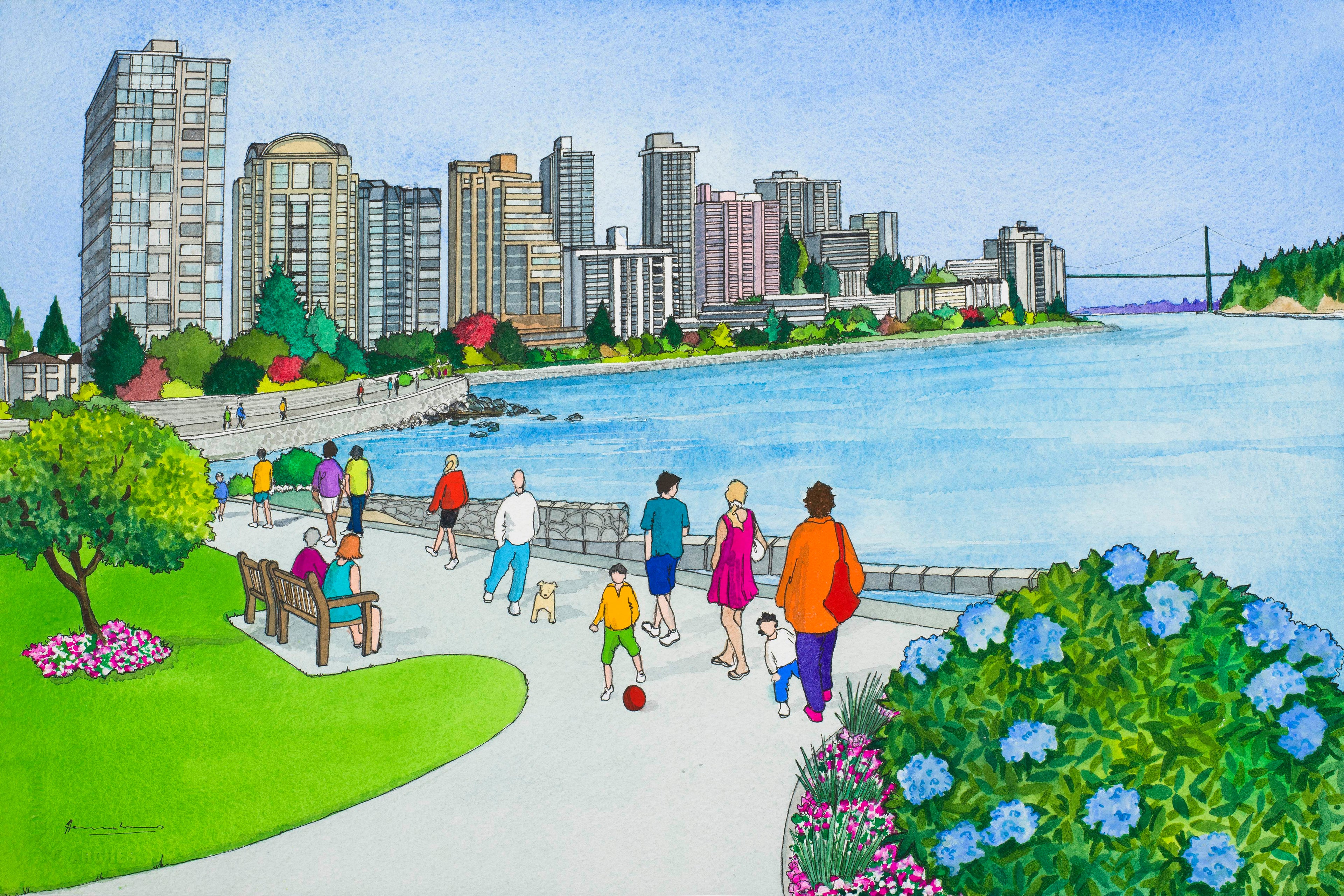 Walking the West Vancouver Seawall