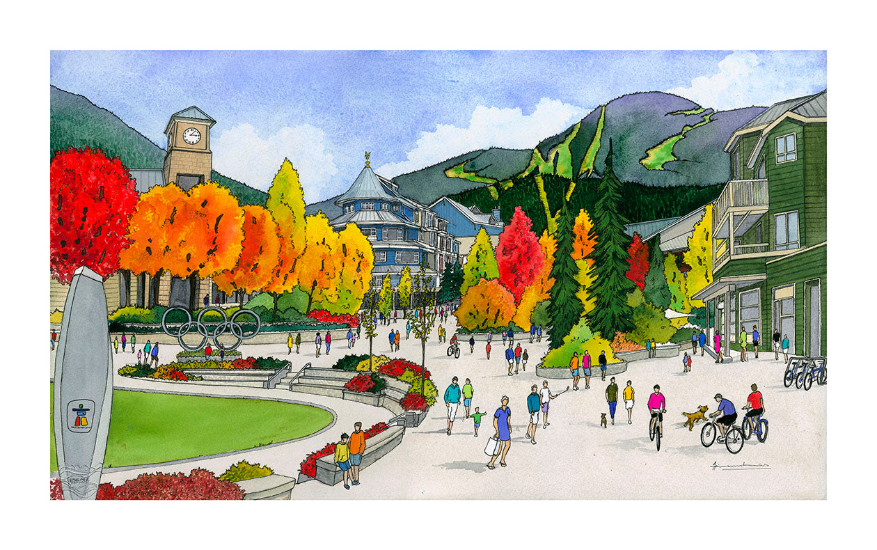 A Fall Day in Whistler Village