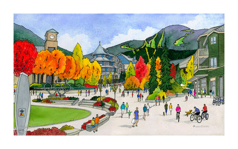 A Fall Day in Whistler Village